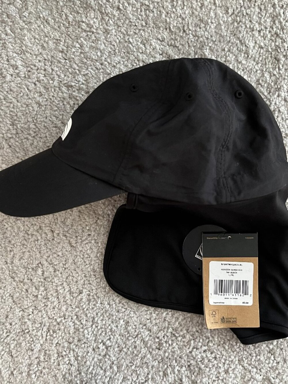 The North Face Unisex Black Horizon Sunshield Sun Hat, L/XL NWT